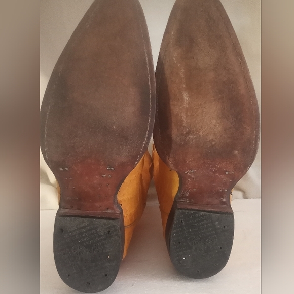 Men's CARRETA Leather Crocodile Print Western Boot Size-MEX 26.-USA-9-or 9.5 - Picture 5 of 11